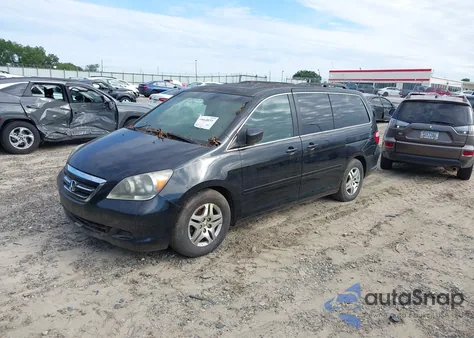 2006 Honda Odyssey Ex-L из США, поврежденный, VIN 5FNRL38606B440335
